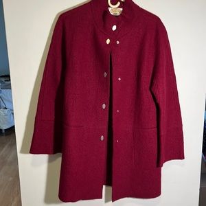 Talbots cardigan boiled wool S